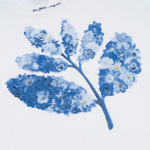 Blue Flowers Collab Tee – Image 3