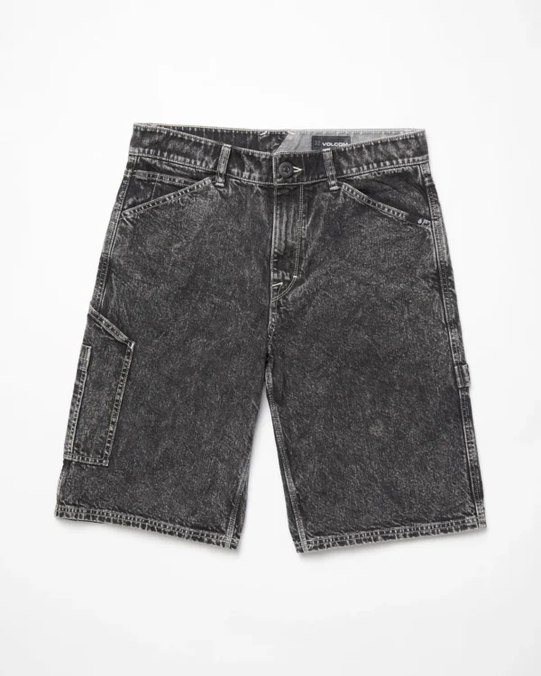 Labored Denim Utility Short