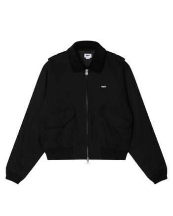Obey Fade Wash CWU Jacket black faded wash