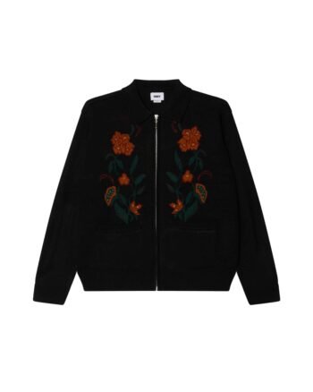 Obey Floral Zip Cardigan