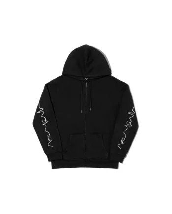 Crayon Arm Zip Hoodie