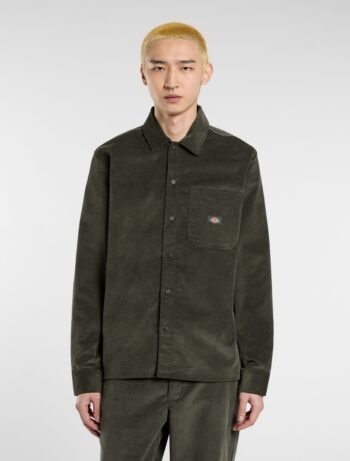 Corduroy Shirt Olive Green