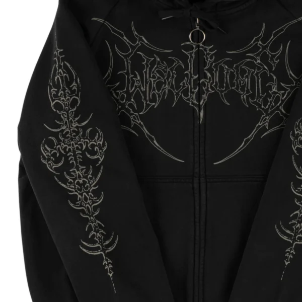Grapple Cropped Zip Hoodie – Image 2