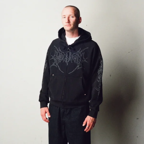 Grapple Cropped Zip Hoodie – Image 3