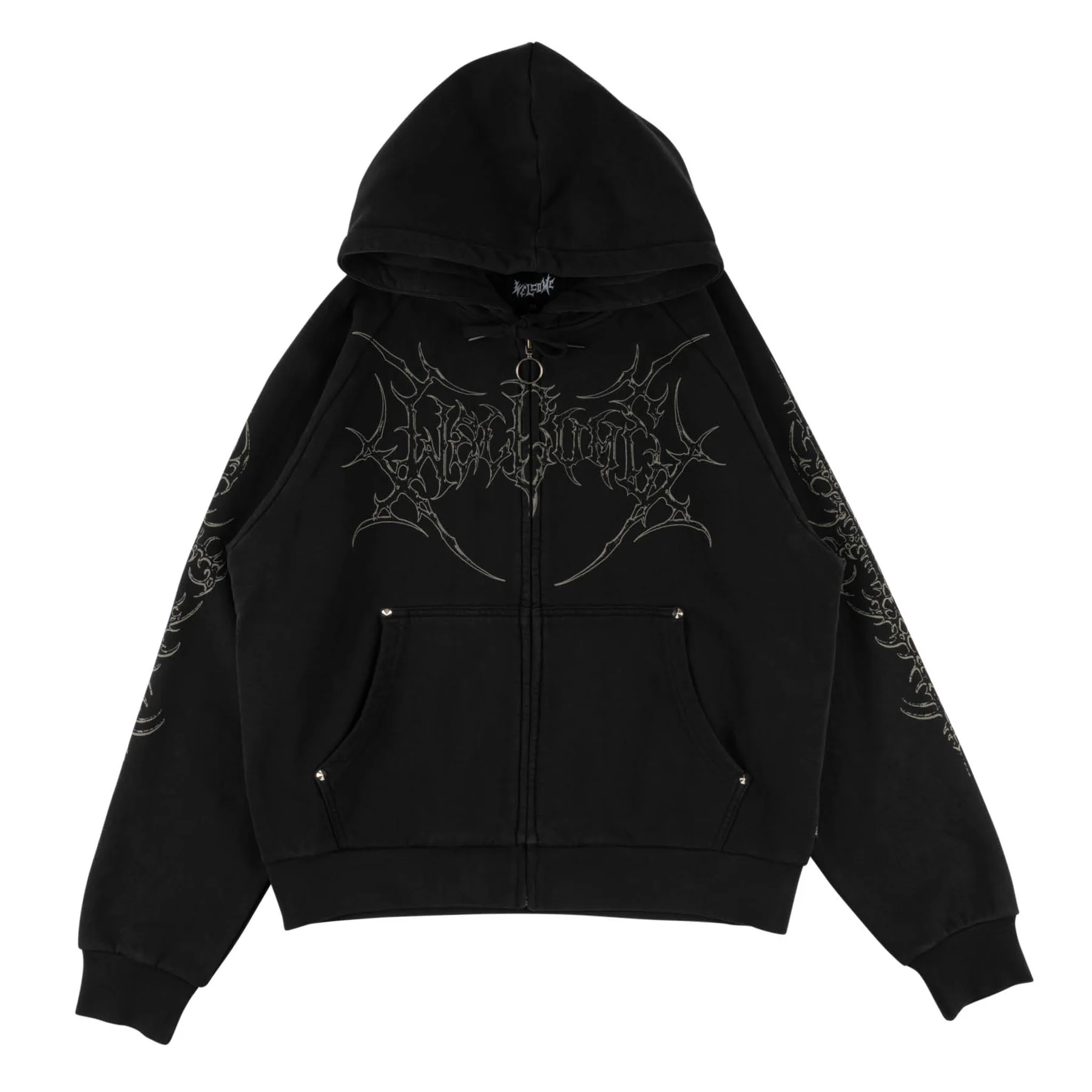 Grapple Cropped Zip Hoodie
