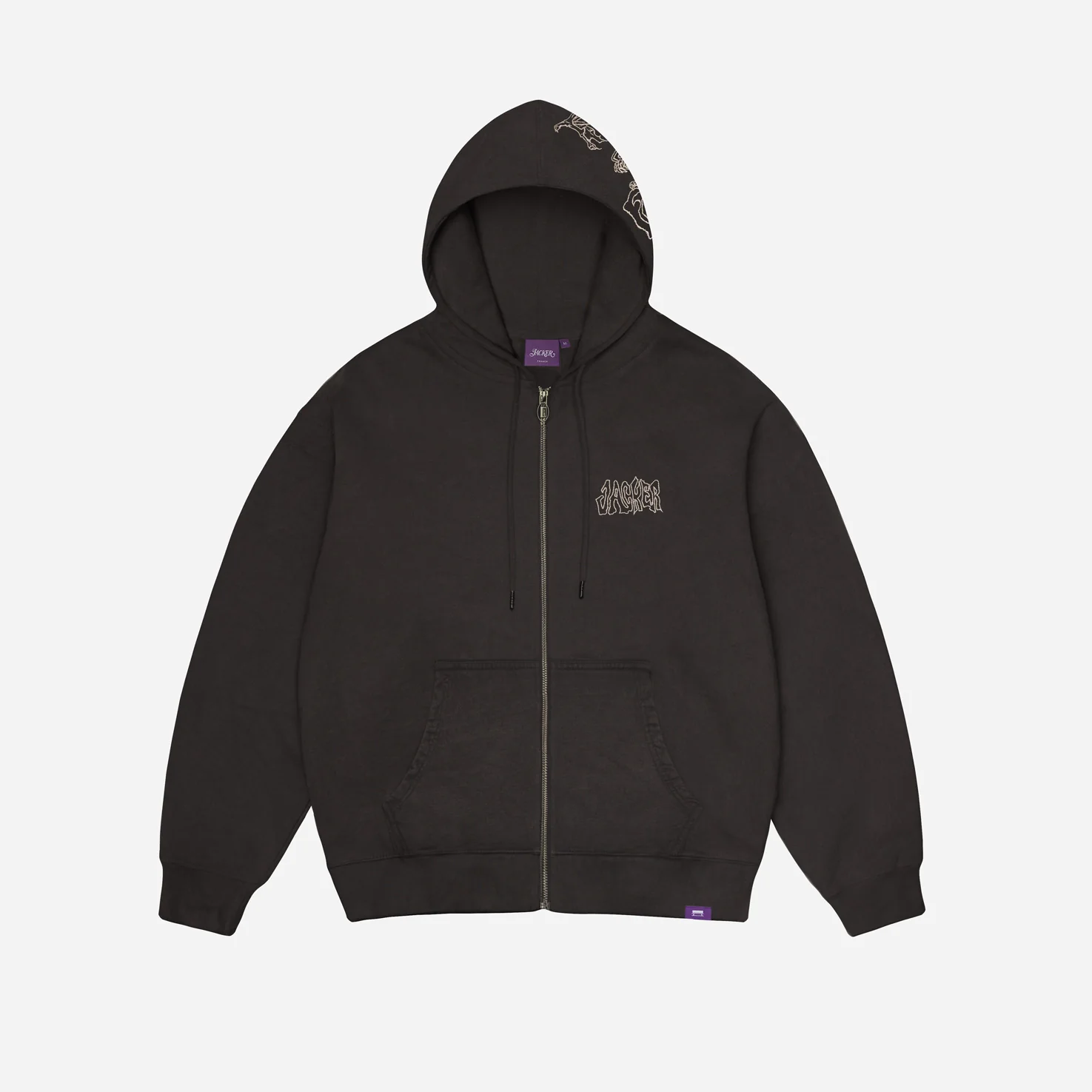 Rough Garment Dyed Premium Hoodie Zip