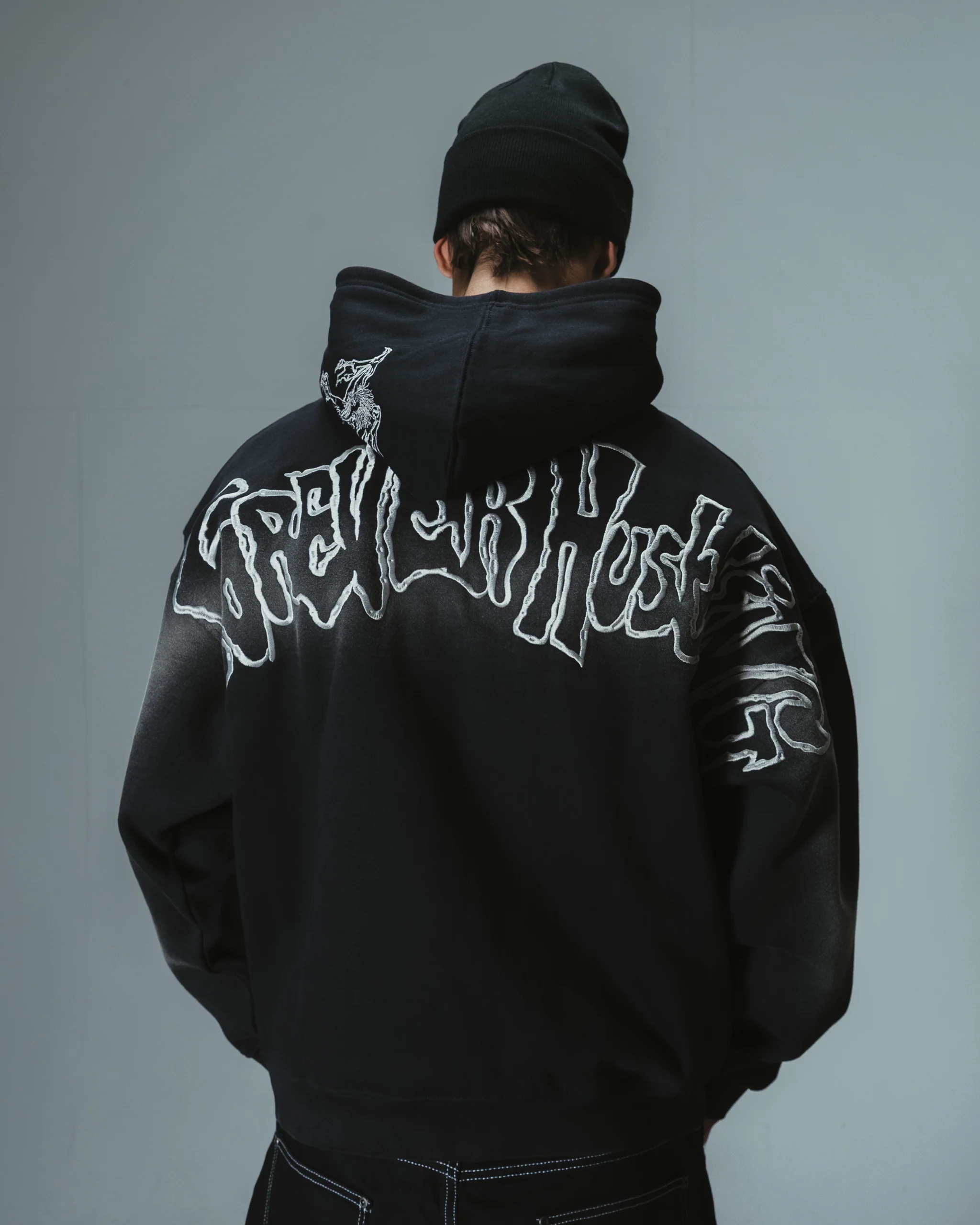 Rough Garment Dyed Premium Hoodie Zip – Image 4
