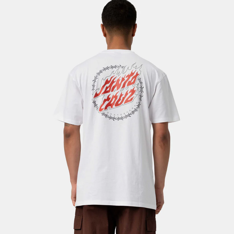 Wired Flame Dot Chest T-Shirt – Image 4