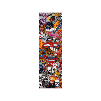 Powell Grip Plaque OG Stickers White