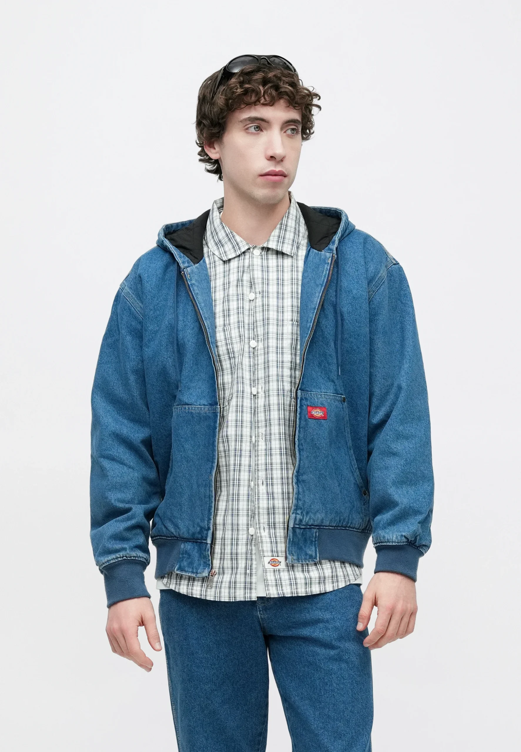 Hilham Lined Denim Hooded Bomber – Image 3