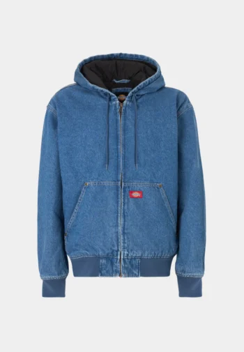 Hilham Lined Denim Hooded Bomber