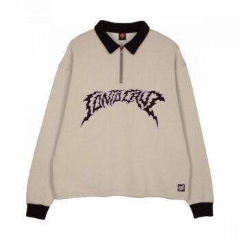 Out Of Time Strip 1/4 Zip Crew