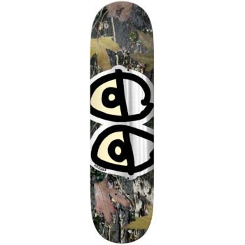 Krooked Deck Eyes Camo Silver Foil 8.5X31.85