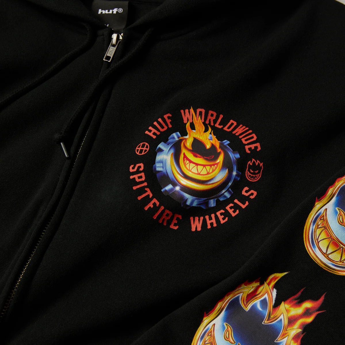 Huf Sweat Spitfire Chrome Head FZ Hood – Image 2