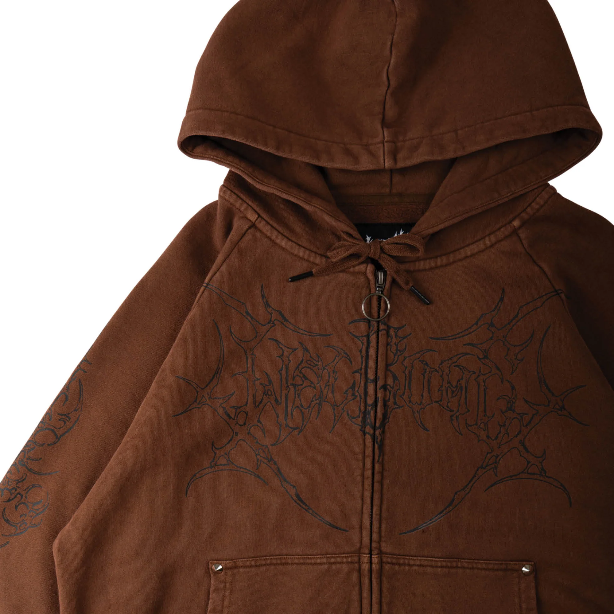 Grapple Cropped Zip Hoodie – Image 2
