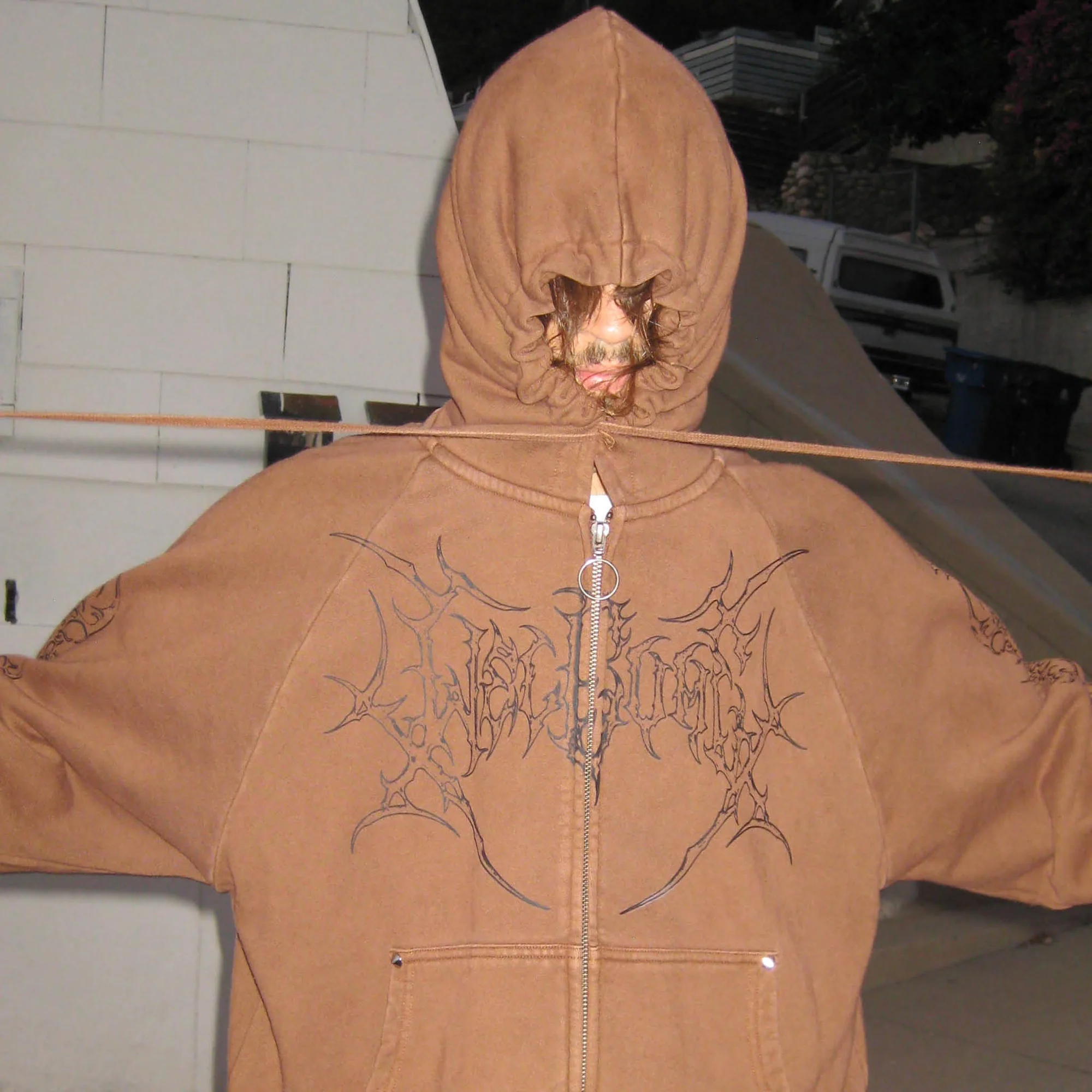 Grapple Cropped Zip Hoodie – Image 3